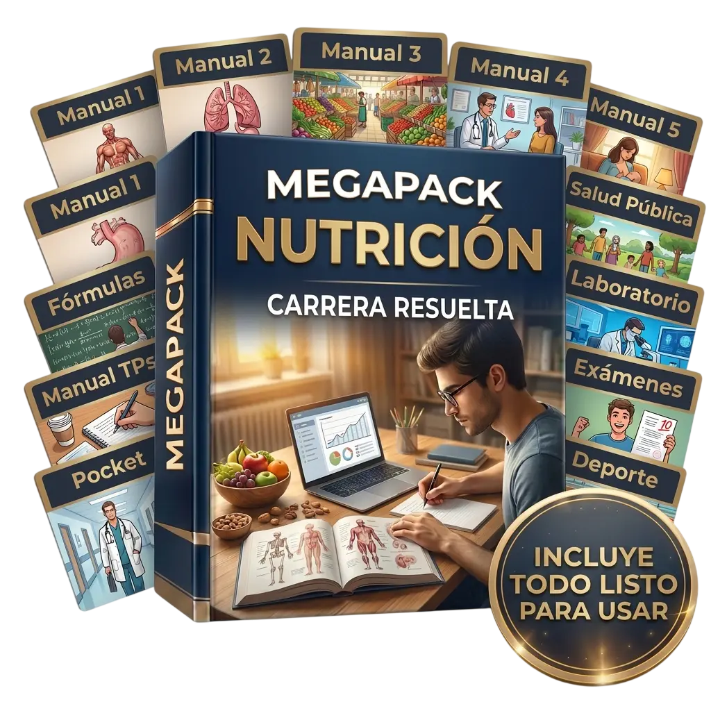 MegaPack Nutricion: Carrera Resuelta + Upsell